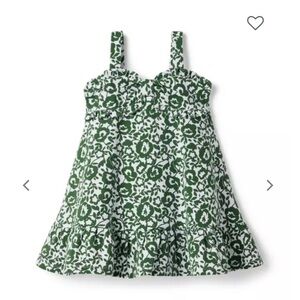 Janie and Jack FLORAL RUFFLE PONTE SUNDRESS